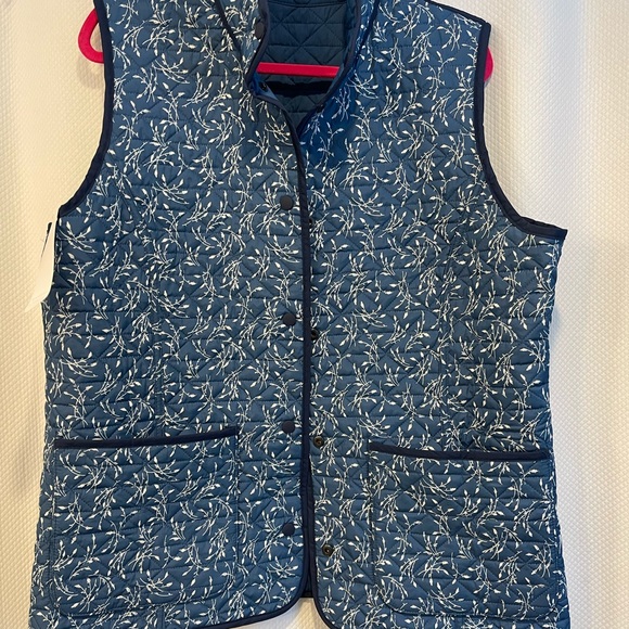 Lands' End Blue Quilted Vest - Picture 3 of 5